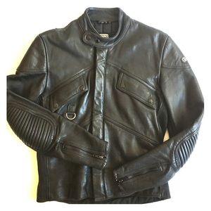 Hein Gericke Cafe Racer Motorcycle Leather Jacket